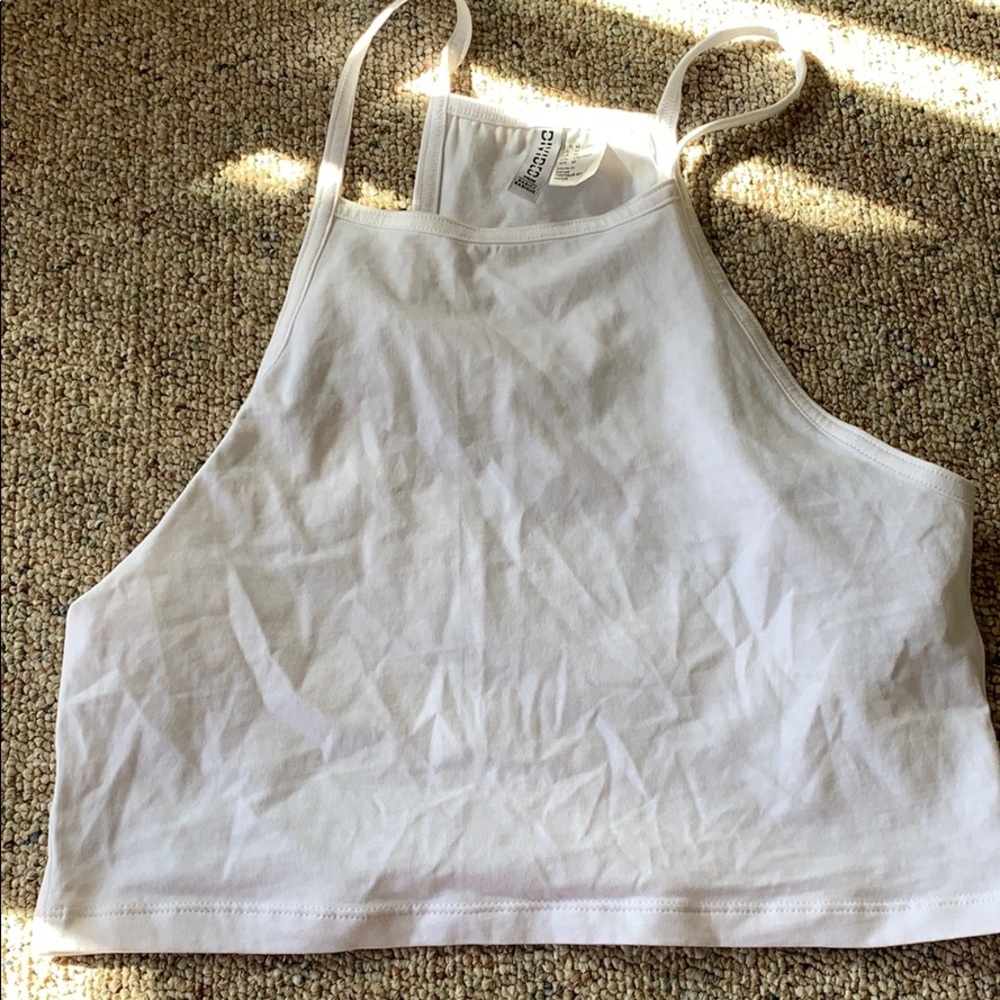 H&M white crop top